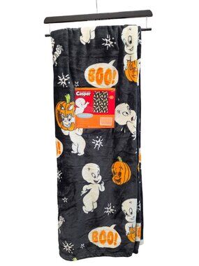 Casper the Ghost Halloween Plush Throw Blanket